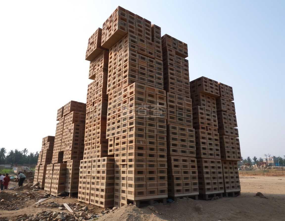 堆積的格蘭建筑砌塊樁 構建現代城市的基礎